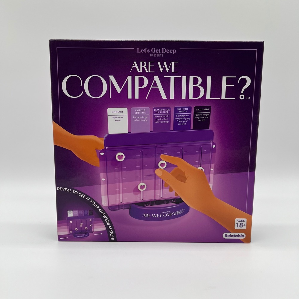 Relatable Let's Get Deep Are We Compatible Adult Relationship Card Game New